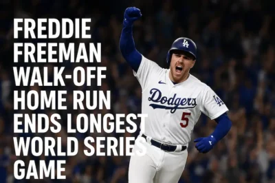 Freddie Freeman’s Walk-Off Home Run Ends Longest World Series Game in MLB History