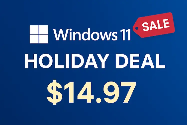 Windows 11 Pro software holiday discount deal