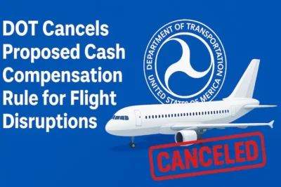 DOT Cancels Proposed Cash Compensation Rule for Flight Disruptions