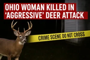 Scene of aggressive deer attack that killed an Ohio woman at her home