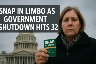 SNAP Benefits in Jeopardy as Government Shutdown Reaches Day 32