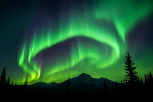 Scintillating Auroras Dazzle in the Night Sky Over North America