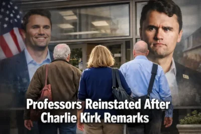 Professors Fired Over Charlie Kirk Remarks Are Being Reinstated at Universities