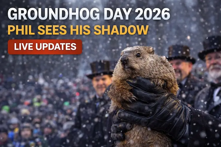 Groundhog Day 2026 live updates as Punxsutawney Phil sees his shadow