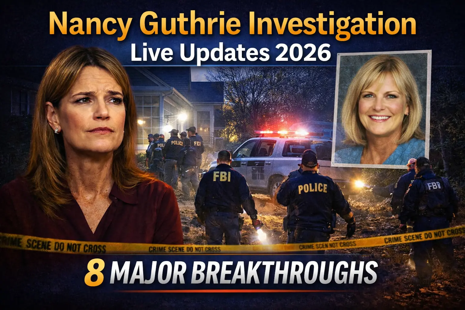 Nancy Guthrie Investigation Live Updates FBI search near residence