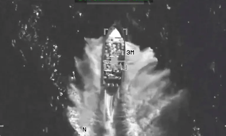US Military Vessel Attack Pacific Ocean naval operation scene