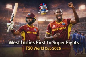 West Indies first to Super Eights T20 World Cup 2026, Shai Hope and Jason Holder dominate against Nepal