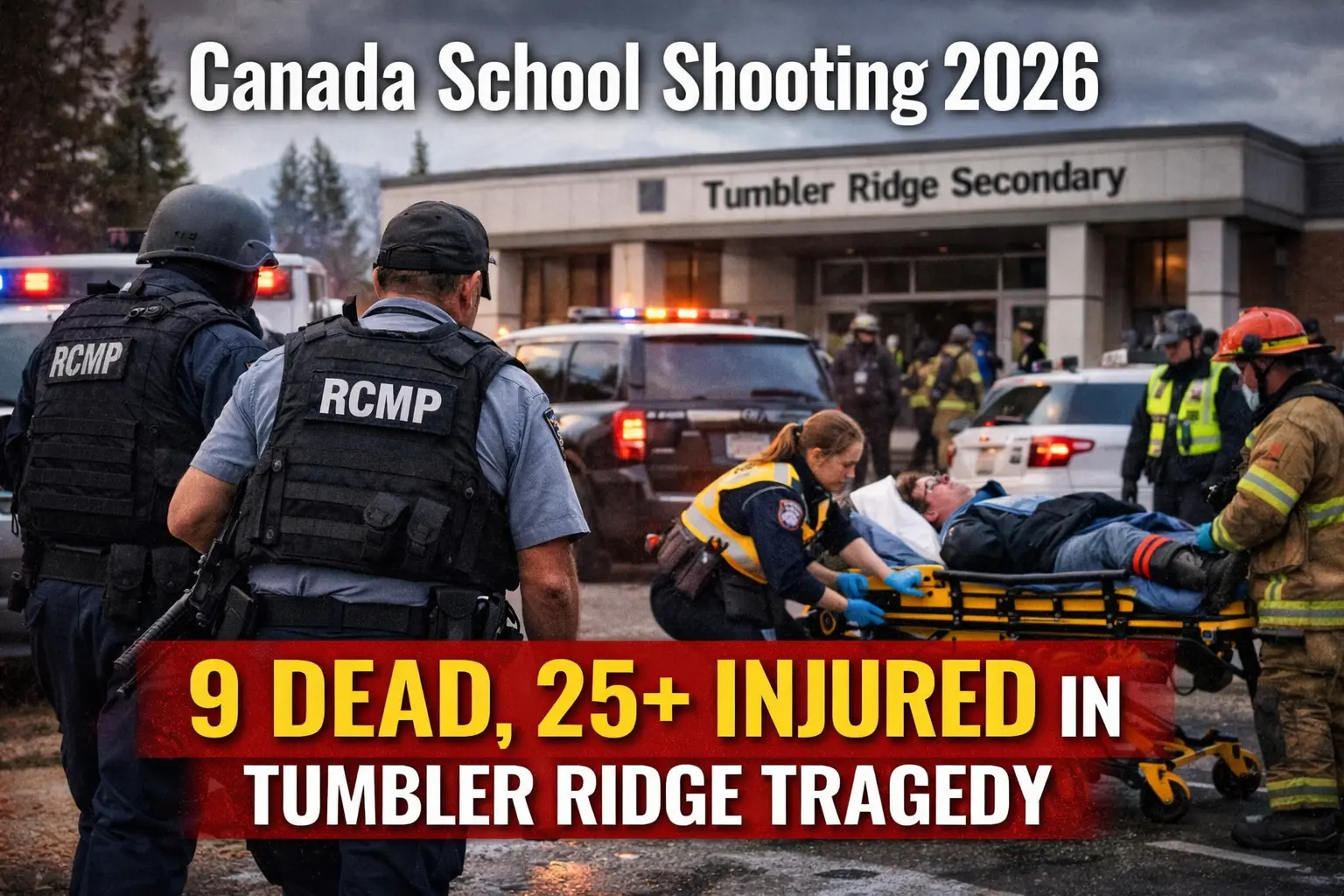 Canada School Shooting 2026 at Tumbler Ridge Secondary School